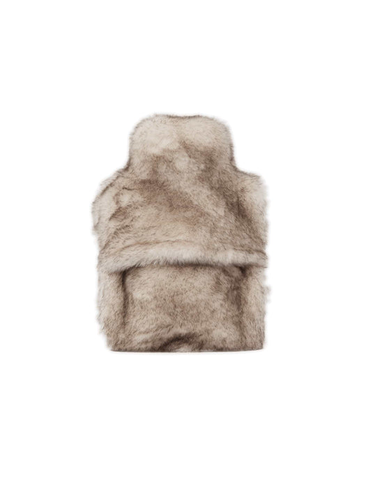 Supersoft Faux Fur Hot Water Bottle - Snow Fox