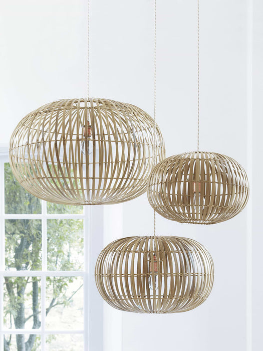 Bamboo Pendant Lightshade - Small