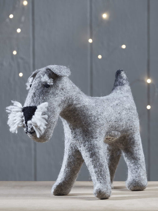 Large Felted Schnauzer