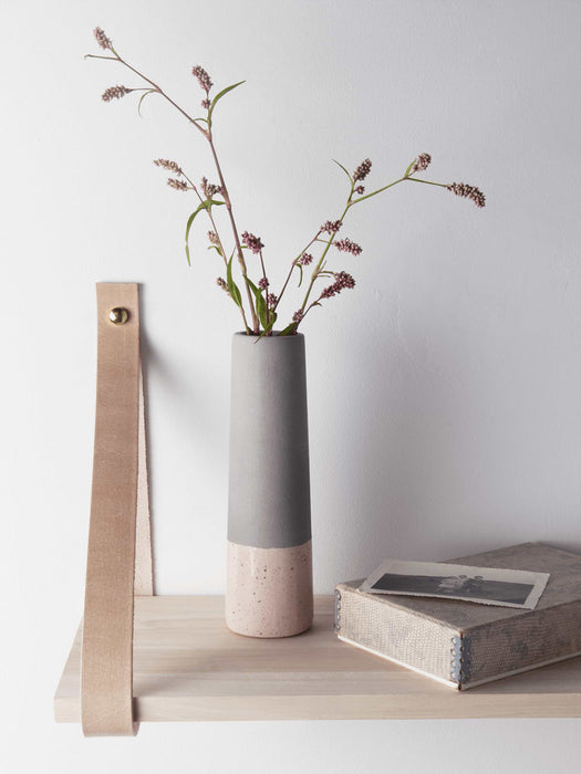 Dipped Concrete Vase - Blush