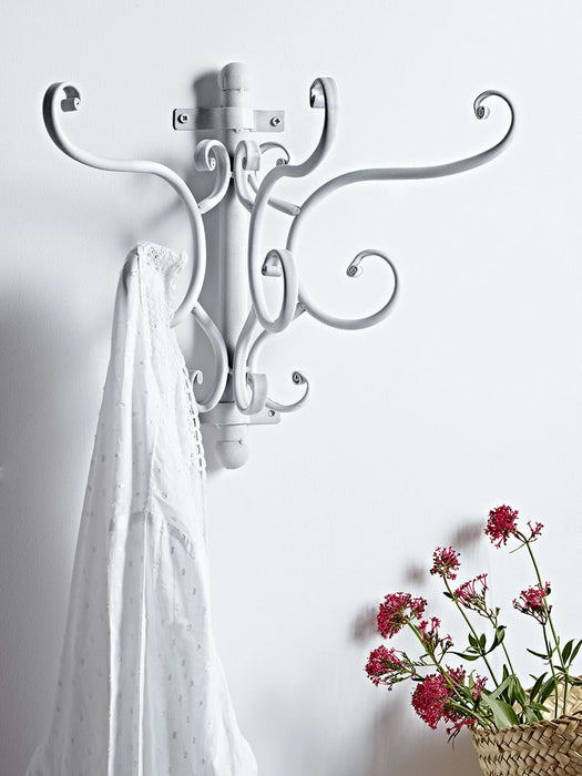 Antique White Elegant Coat Hooks
