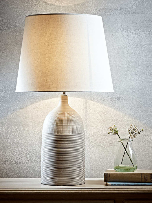 Etched Grey Table Lamp
