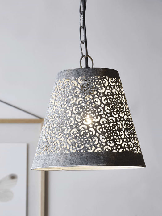 Zinc Lacy Pendant