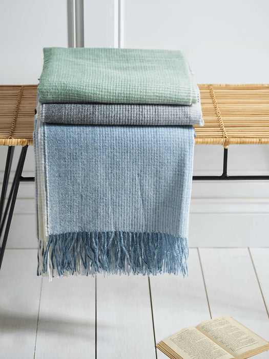 Alpaca Wool Throw - Blue