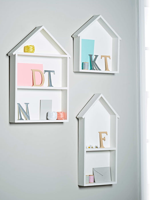 Three Gesso Dolls House Shelves