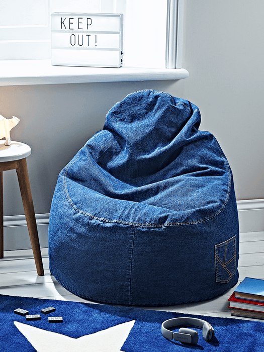 Denim Bean Chair