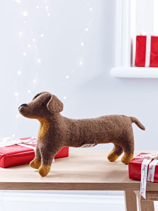 Large Felted Sausage Dog