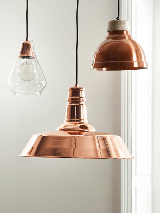 Industrial Copper Pendant