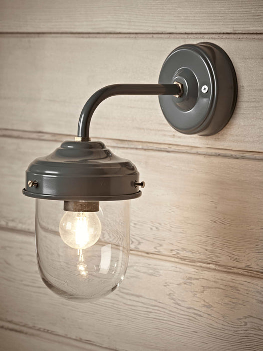 Stable Light - Grey & Brass