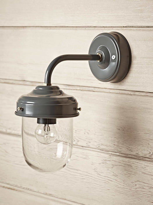 Stable Light - Grey & Brass