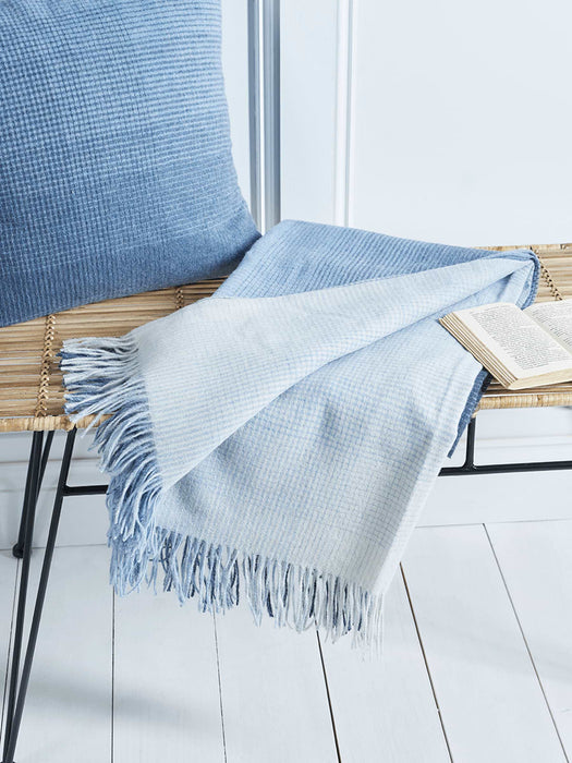 Alpaca Wool Throw - Blue