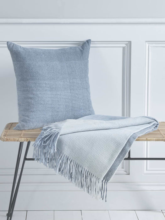 Alpaca Wool Cushion - Blue