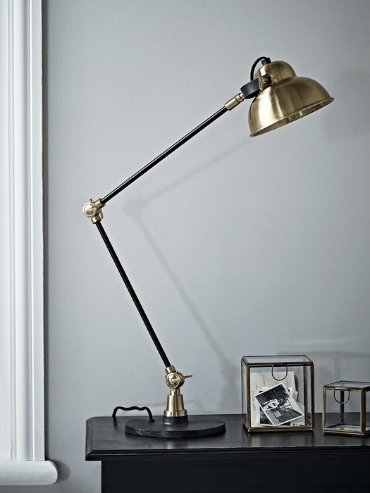 Brass & Black Desk Lamp