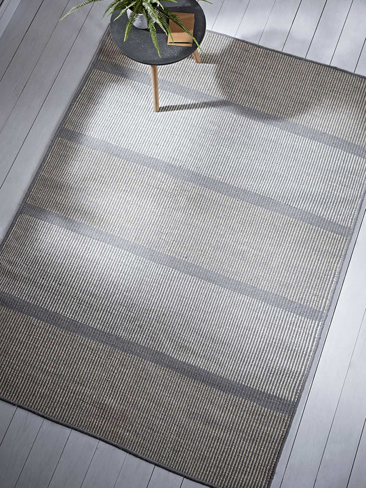 Block Stripe Rug - Grey