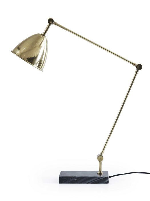 Brass & Marble Desk Lamp