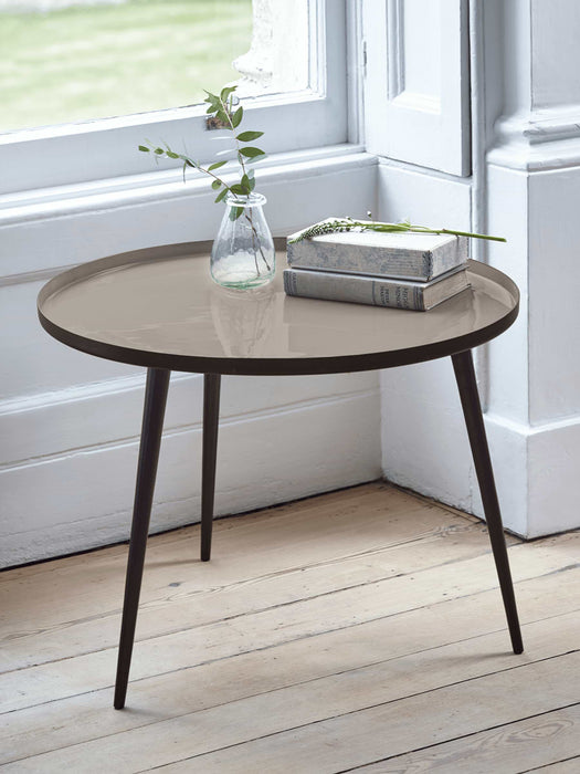 Enamelled Table Large - Mink