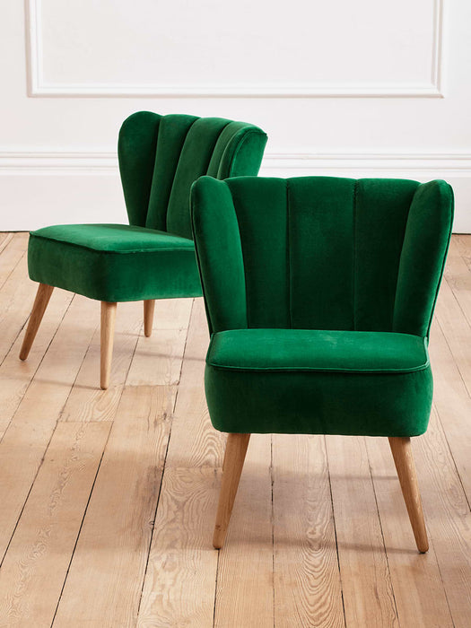 Westbury Velvet Chair - Green