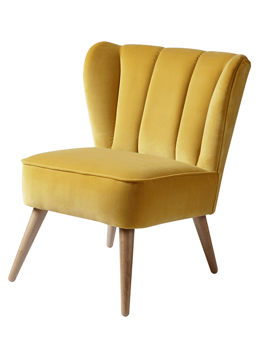 Westbury Velvet Chair - Mustard
