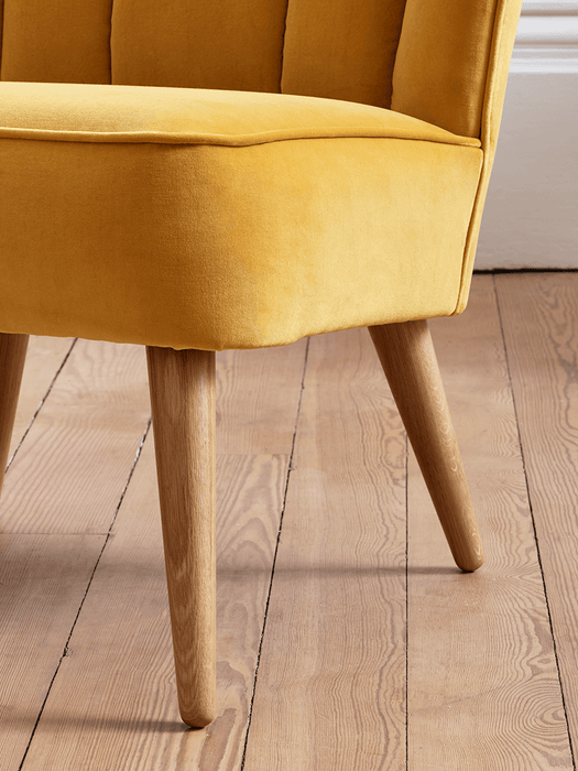 Westbury Velvet Chair - Mustard