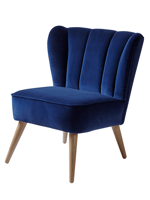 Westbury Velvet Chair - Navy