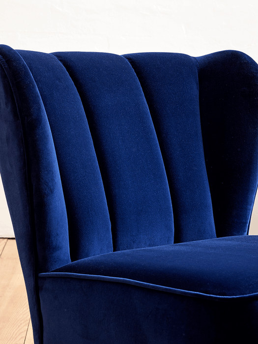 Westbury Velvet Chair - Navy