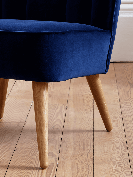 Westbury Velvet Chair - Navy