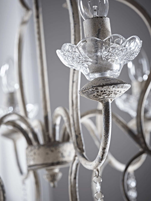 Freja Antique White Chandelier