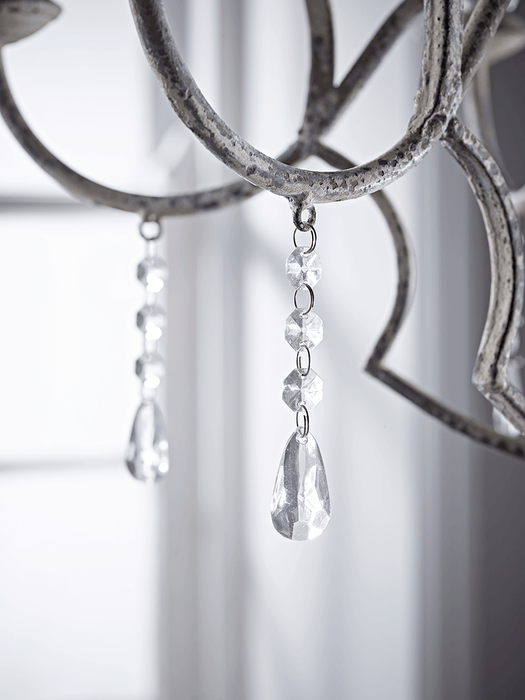 Freja Antique White Chandelier