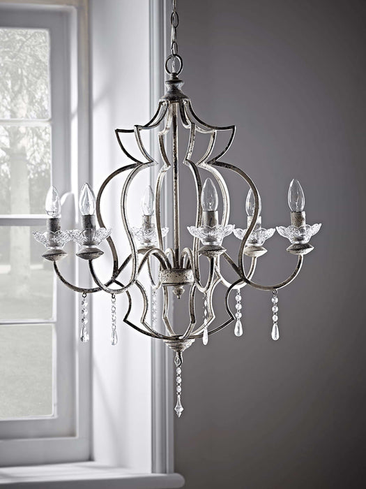 Freja Antique White Chandelier