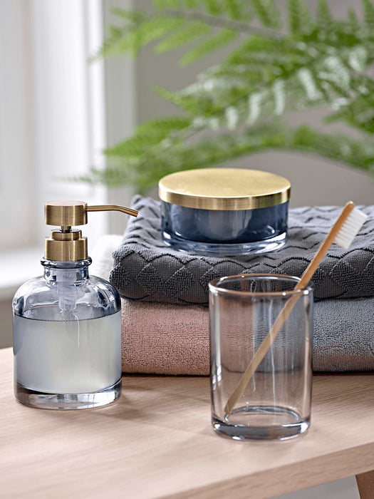 Glass Toothbrush Holder - Grey