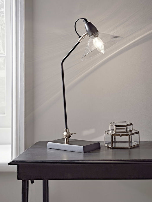 Glass Shade Desk Lamp