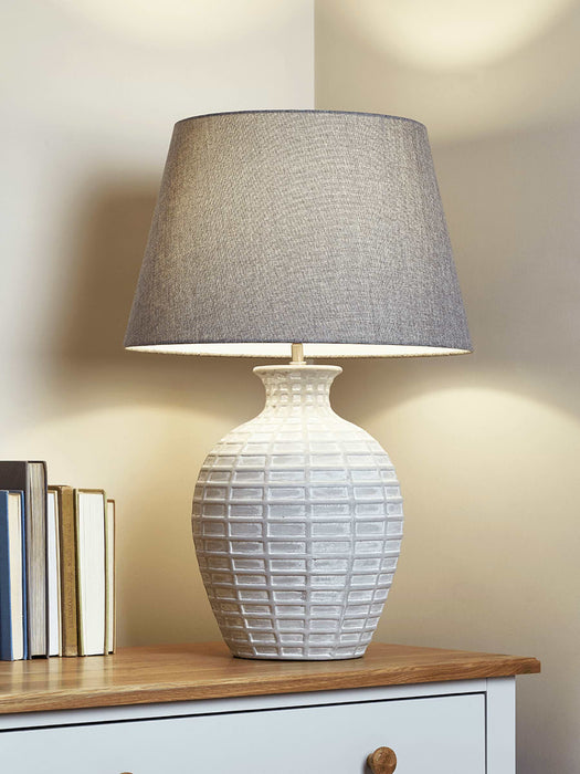 Grid Concrete Effect Table Lamp