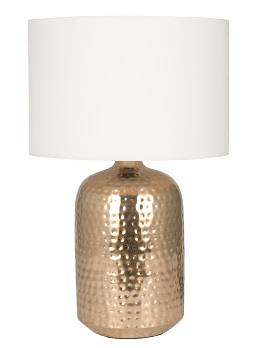 Hammered Table Lamp - Brass