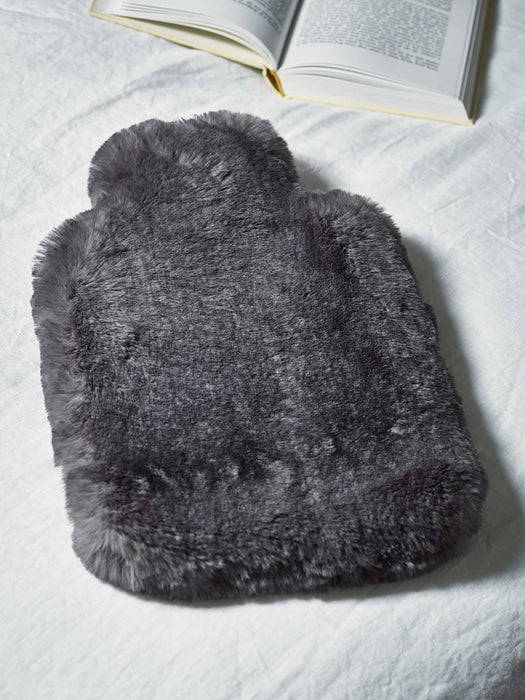 Supersoft Faux Fur Hot Water Bottle - Russian Blue