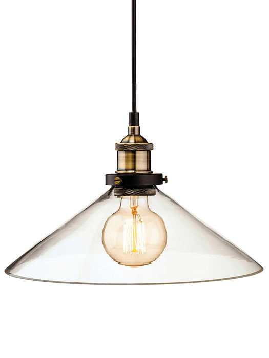 Industrial Glass Pendant