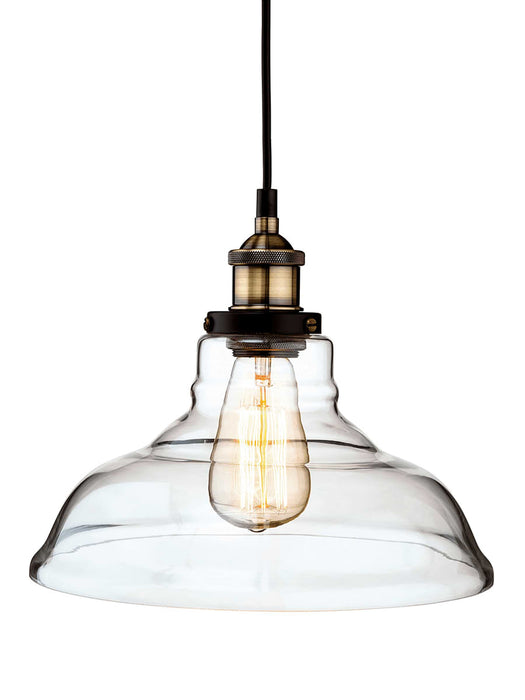 Industrial Glass Parasol Pendant
