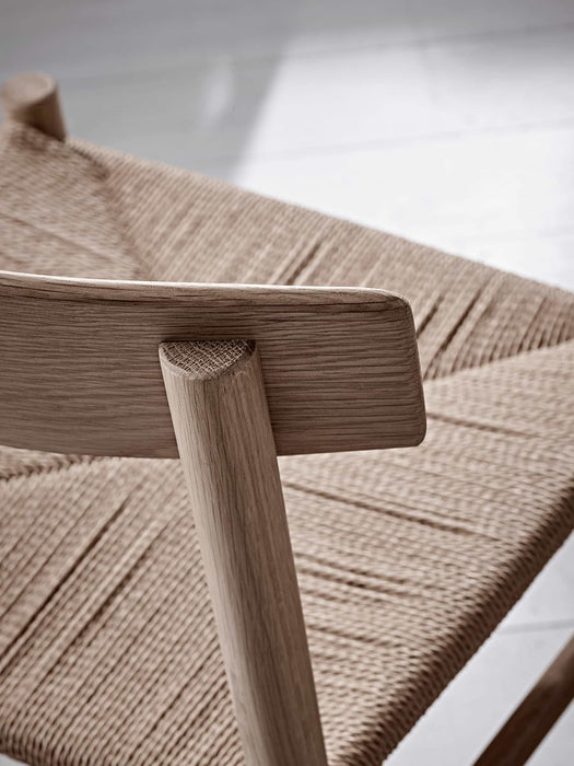 Two Oak & Jute Chairs
