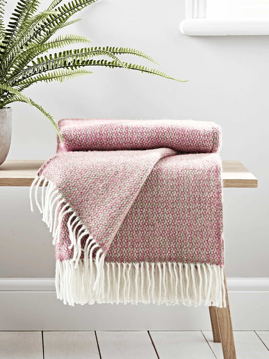Soft Wool Throw - Rose