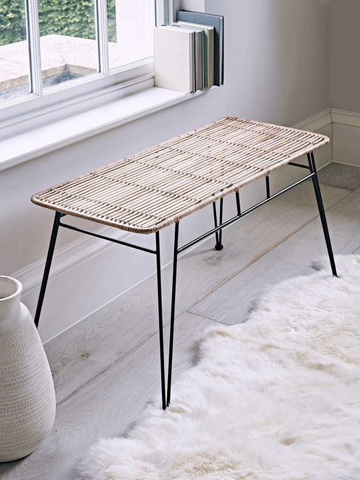Flat Rattan Bench