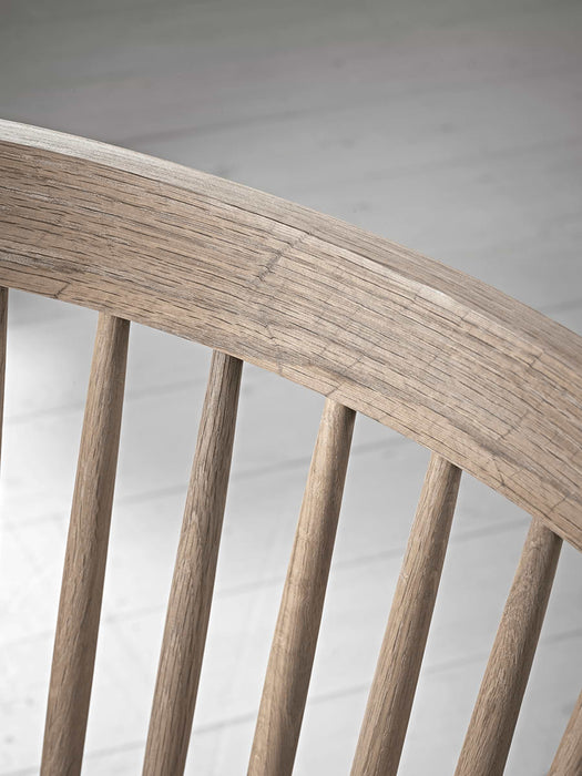 Two Oak Spindle Back Chairs
