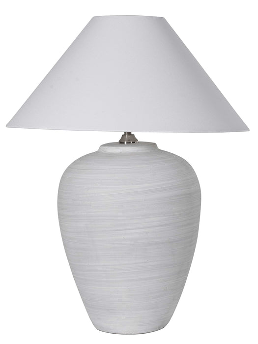 Whitewash Stone Table Lamp