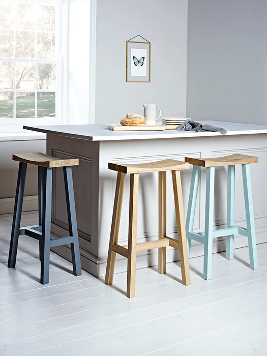Curved Top Stool - Eau De Nil