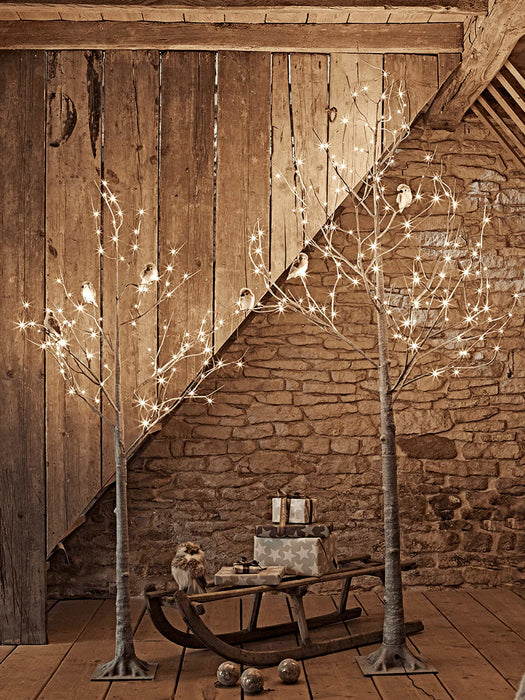 Grey Indoor Outdoor Light Up Tree - 1.8m