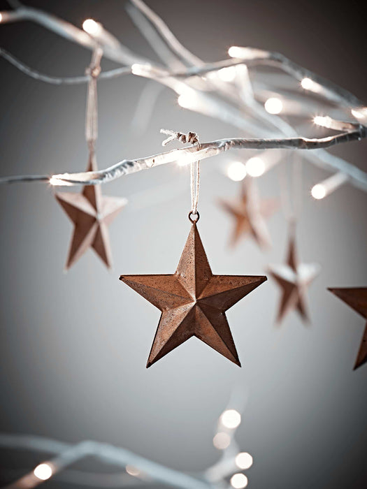 Six Rusty Hanging Stars