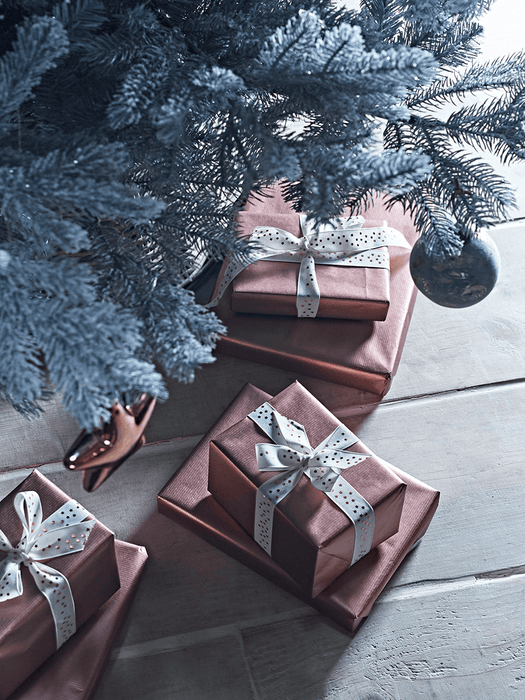 Starry Foiled Ribbon - Copper