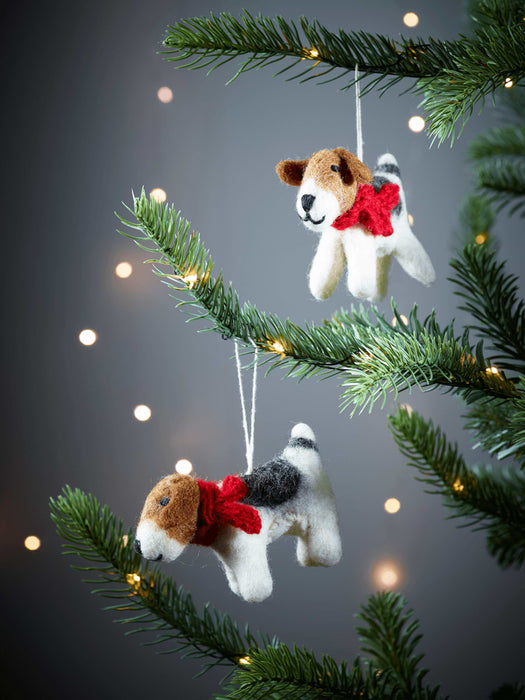 Felt Hanging Fox Terrier