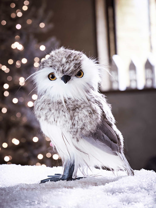 Furry Standing Owl - Large