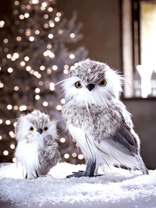 Furry Standing Owl - Large