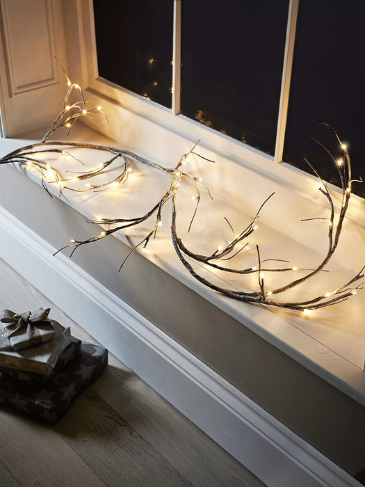 Grey Indoor Outdoor Light Up Garland