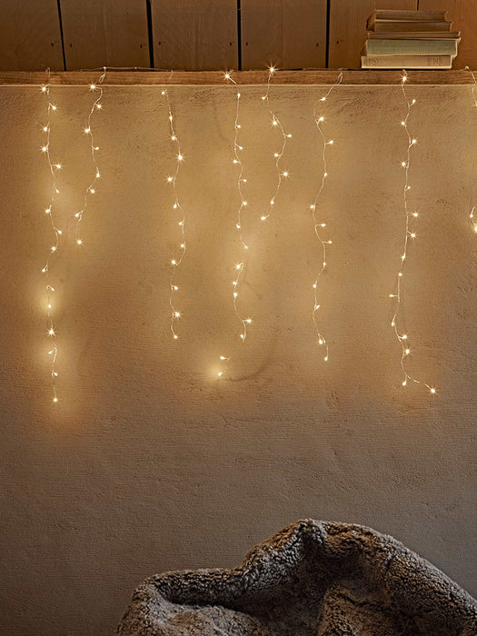 Indoor Outdoor Naked Wire Icicle Lights - 2.4M